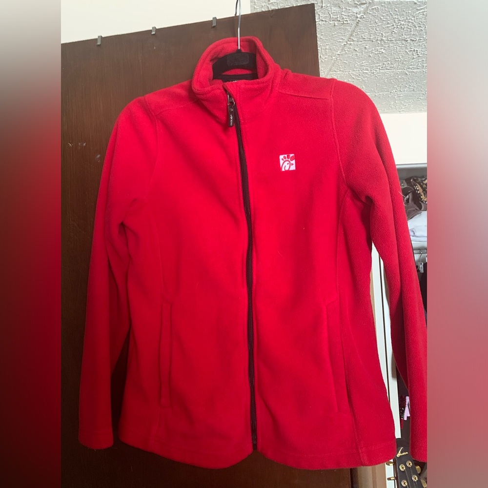 Red Chick-Fil-A Fleece Zip-up